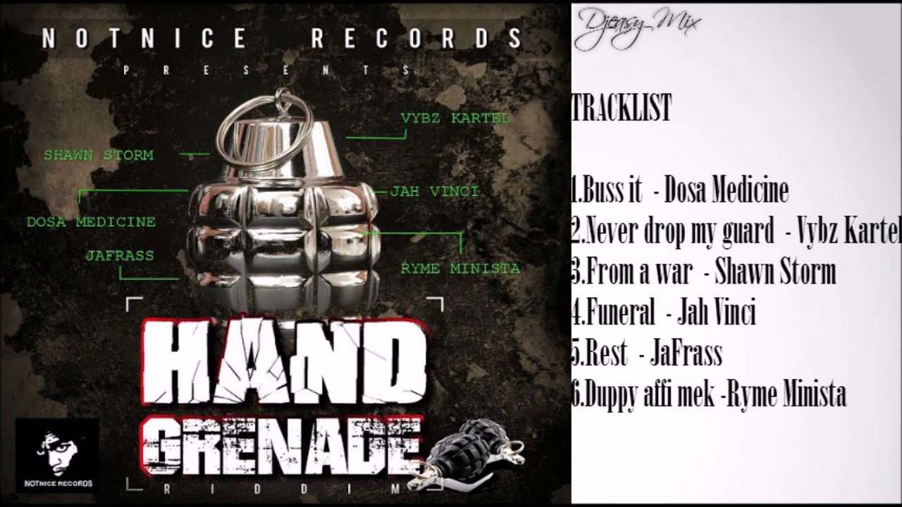 Hand Grenade Riddim mix  {JAN 2015}  (NOTNICE RECORDS)
