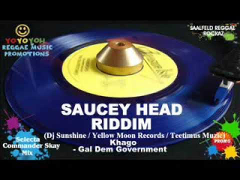 Saucey Head Riddim Mix [January 2012] [Mix February 2012] Dj Sunshine / Yellow Moon Records