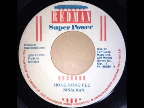 NINJA MAN / HONG KONG FLU - Reggae 7inch vinyl record