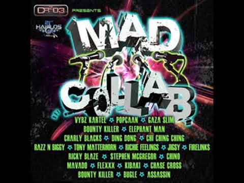 Vybz Kartel, Mavado, Elephant Man & The Banks aka Lyrical King - Mad Collab Riddim Mix