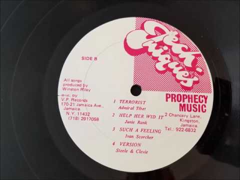 Admiral Tibet - Terrorist w/Version - Techniques LP - 1988 - Super Rock