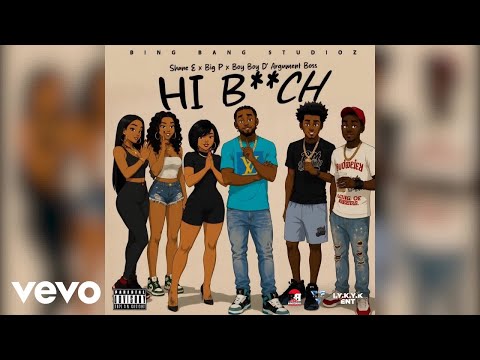 Shane E, Big P, Boy Boy D' Argument Boss - Hi B*tch [Rose Riddim] (Visualizer)