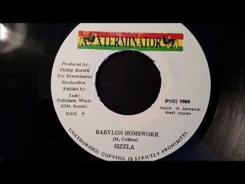 Sizzla - Babylon Homework - Xterminator 7" w/ Version (Jah Blessing Riddim)