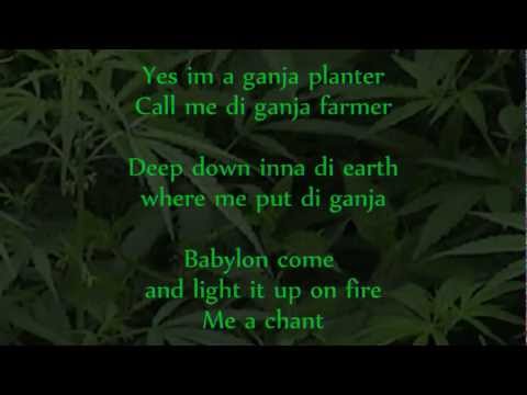 Marlon Asher - Ganja Farmer (Ganja Farmer Riddim) lyrics on screen