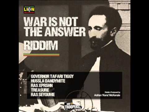 WAR IS NOT THE ANSWER RIDDIM (PROMO MIX JAH TROOPERS CROUCHING LION RECORDS PROD)
