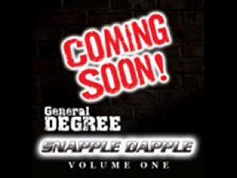 GENERAL DEGREE - SNAPPLE DAPPLE Vol 1 ALBUM MIX SAMPLER ( 2012) new