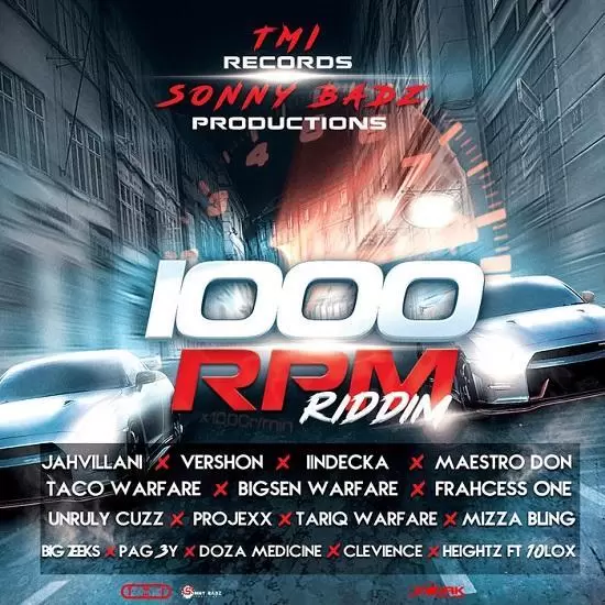 1000 rpm riddim - sonny badz productions