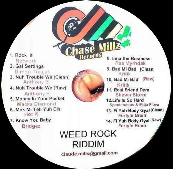 Weed Rock Riddim – Chase Mills Records weed rock riddim - chase mills records