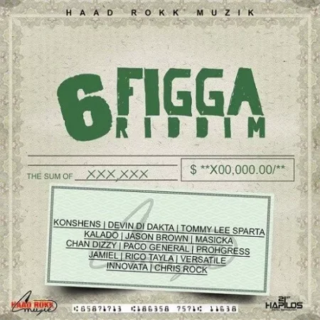 6 Figga Riddim – Haad Rokk Muzik 6 Figga Riddim - Haad Rokk Muzik
