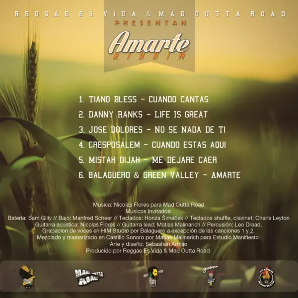 Amarte Riddim Amarte Riddim - Reggae Es Vida Mad Outta Road