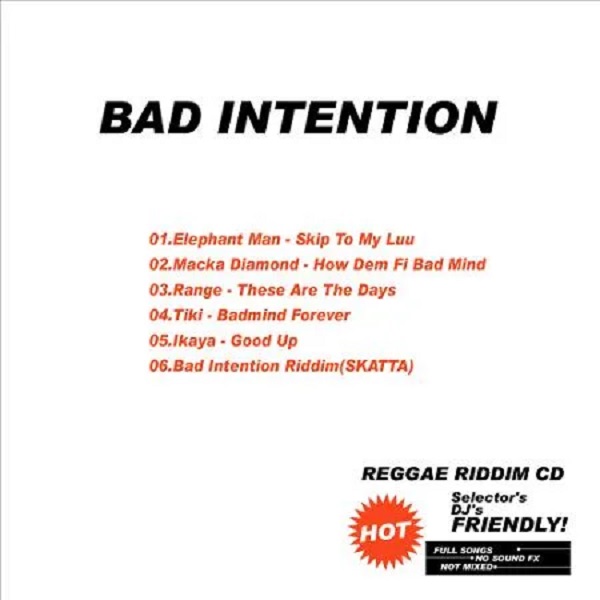 Bad Intention Riddim - Out A Road Records