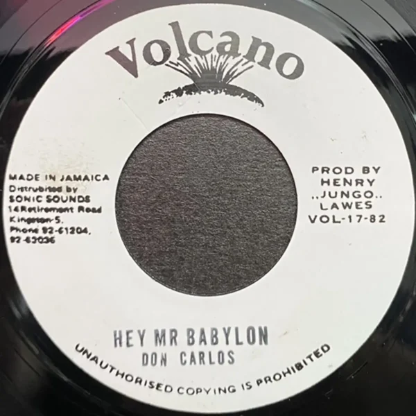 Hey Mr Babylon Riddim - Volcano Records