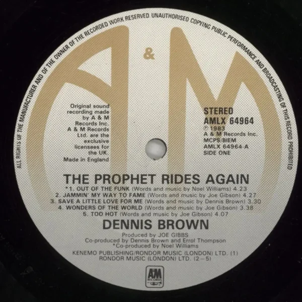 Prophet Rides Again Riddim - A, M, Inkalink
