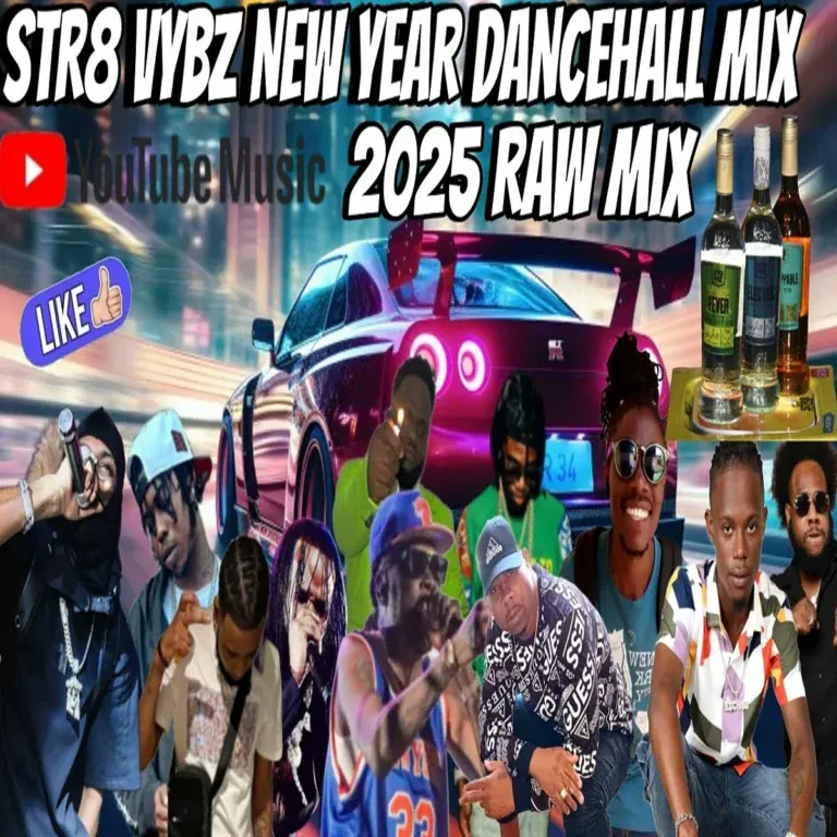 Str8 Vybz New Year Dancehall Mix - Dj Gat