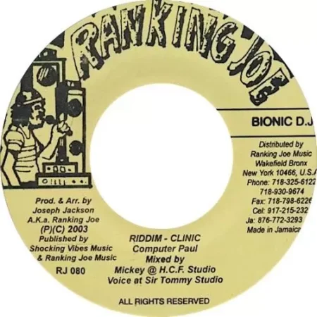 Clinic Riddim – Ranking Joe Records Clinic Riddim - Ranking Joe Records