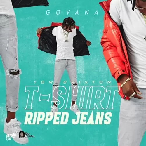 govana - t-shirt, ripped jeans