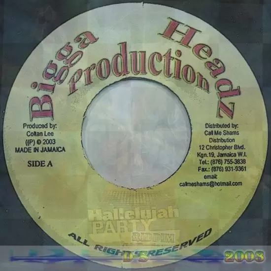 hallilujah party riddim - bigga headz production