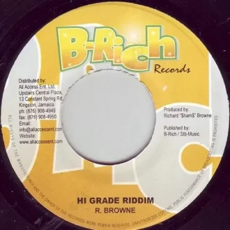 Hi Grade Riddim – B-Rich Records hi grade riddim - b-rich records