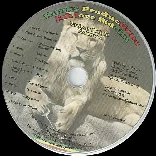Jah Love Riddim Volume 1 - Ranks Production