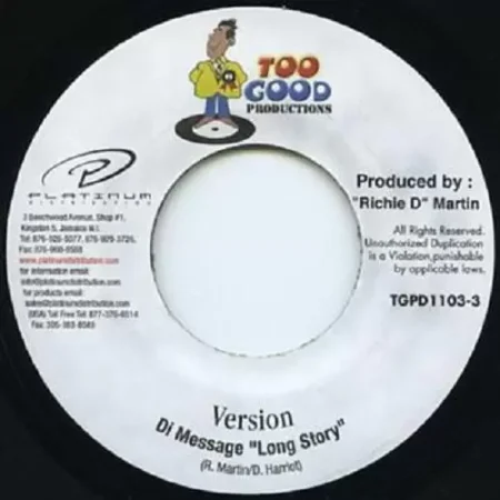 Message Riddim – Too Good Productions message riddim - too good productions