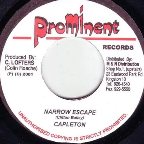 narrow escape/ba ba boom riddim - prominent records