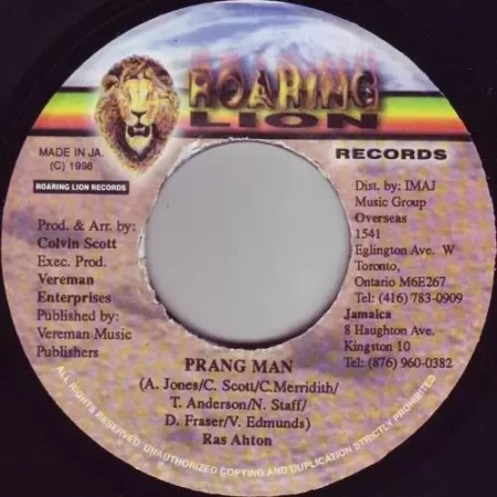 Prang Riddim – Roaring Lion Prang Riddim - Roaring Lion