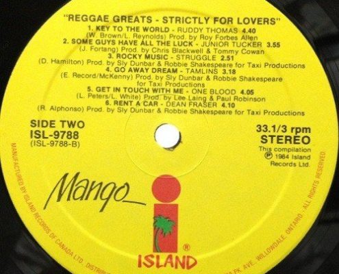 Reggae Greats Strictly For Lovers