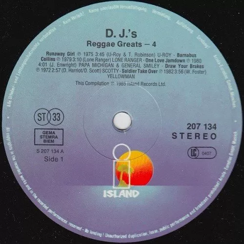 reggae greats the djs - island records