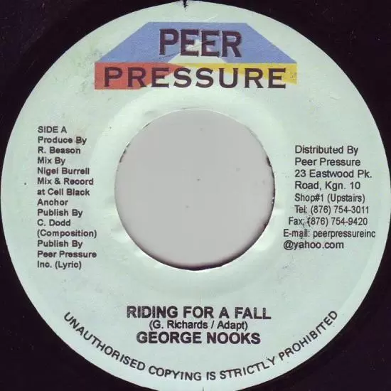 riding for a fall riddim - peer pressure