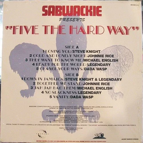sabwackie presents five the hard way - tachyon records