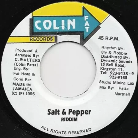 Salt And Pepper Riddim – Colin Fat salt and pepper riddim - colin fat