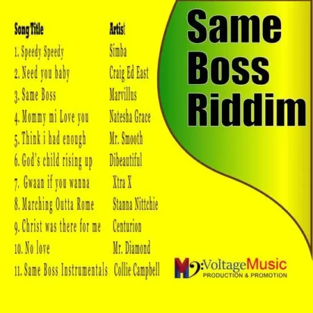 same boss riddim - voltage music production