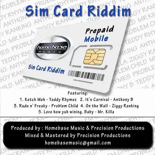 sim card riddim - homebase music / precision productions
