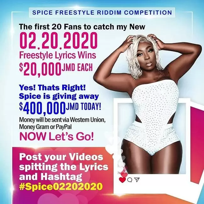 follow the 02.20.2020 spice freestyle challenge