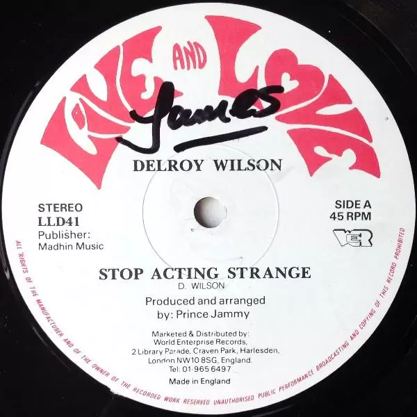 stop acting strange riddim - jammys records