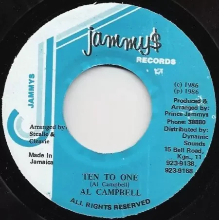 ten to one riddim - jammys records