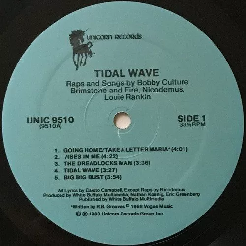 tidal wave - unicorn records