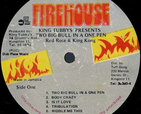 Two Big Bull In A One Pen Red Rose And King Kong