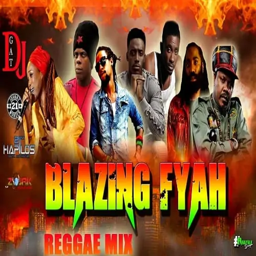 blazing fyah reggae mix - dj gat
